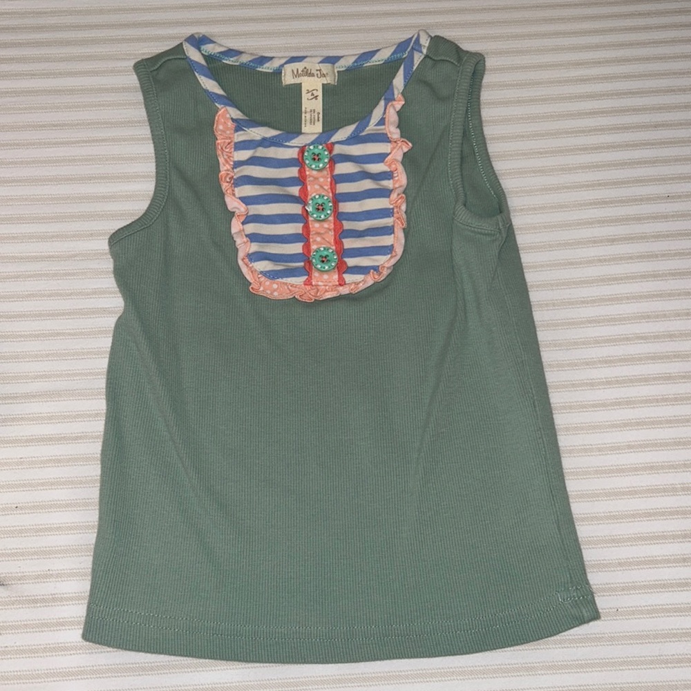 KIDS Matilda Jane Green Tank Top 4T